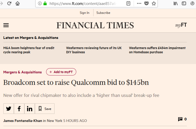 悬疑!博通,高通大战三回合未果,还能更扑朔迷离吗? 悬疑!博通,高通大战三回合未果,还能更扑朔迷离吗?