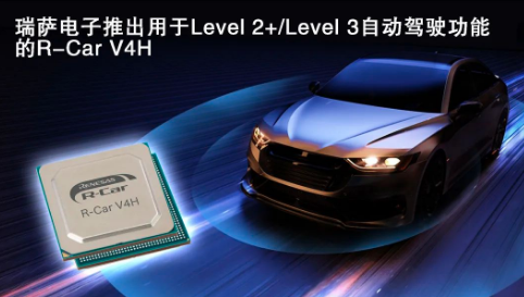 瑞萨电子推出用于Level 2+/Level 3自动驾驶功能的R-Car V4H，支持2024年度车辆大批量量产